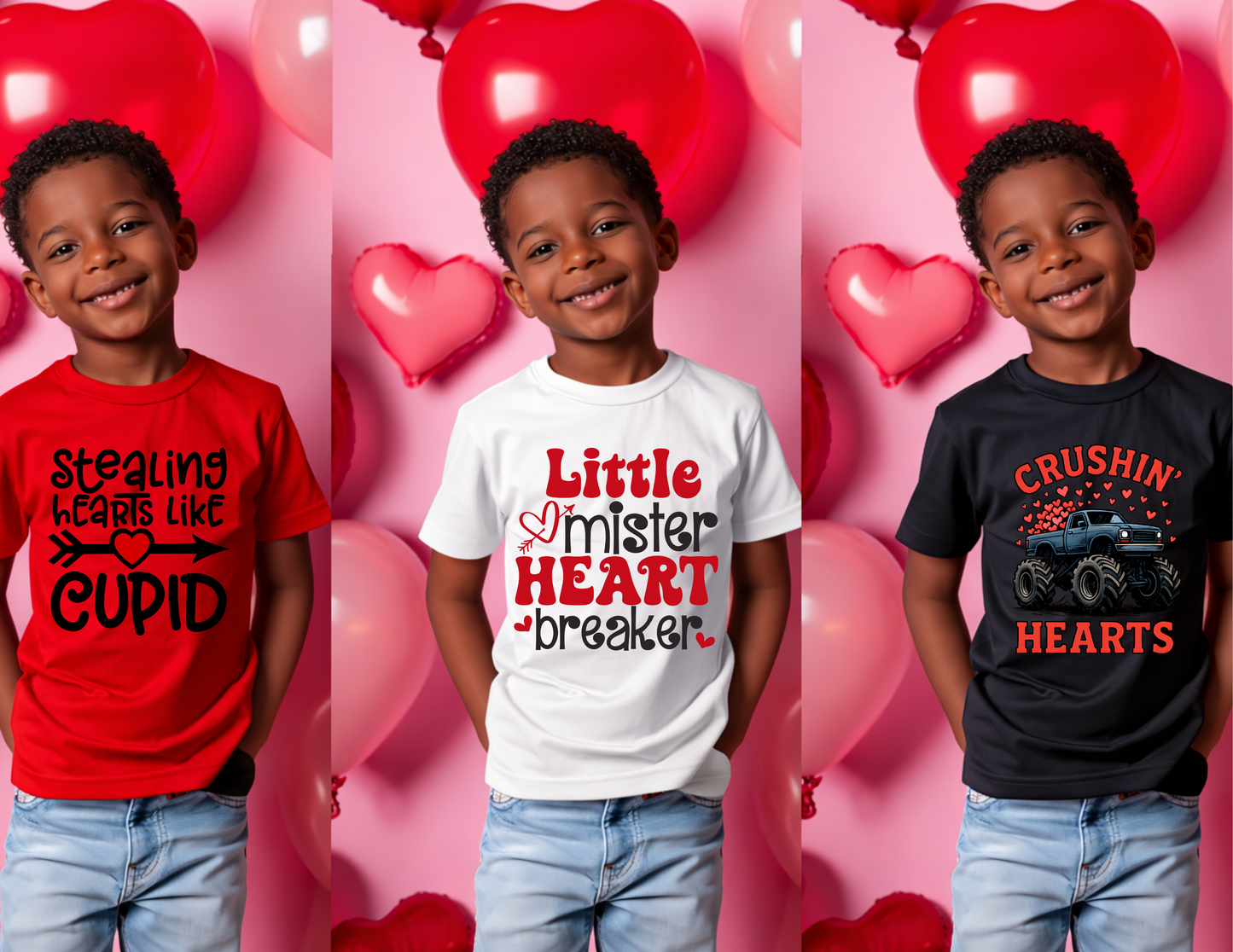Funny Valentine’s Day Shirts for Boys – Cute Heartbreaker & Cupid Kids Graphic Tees
