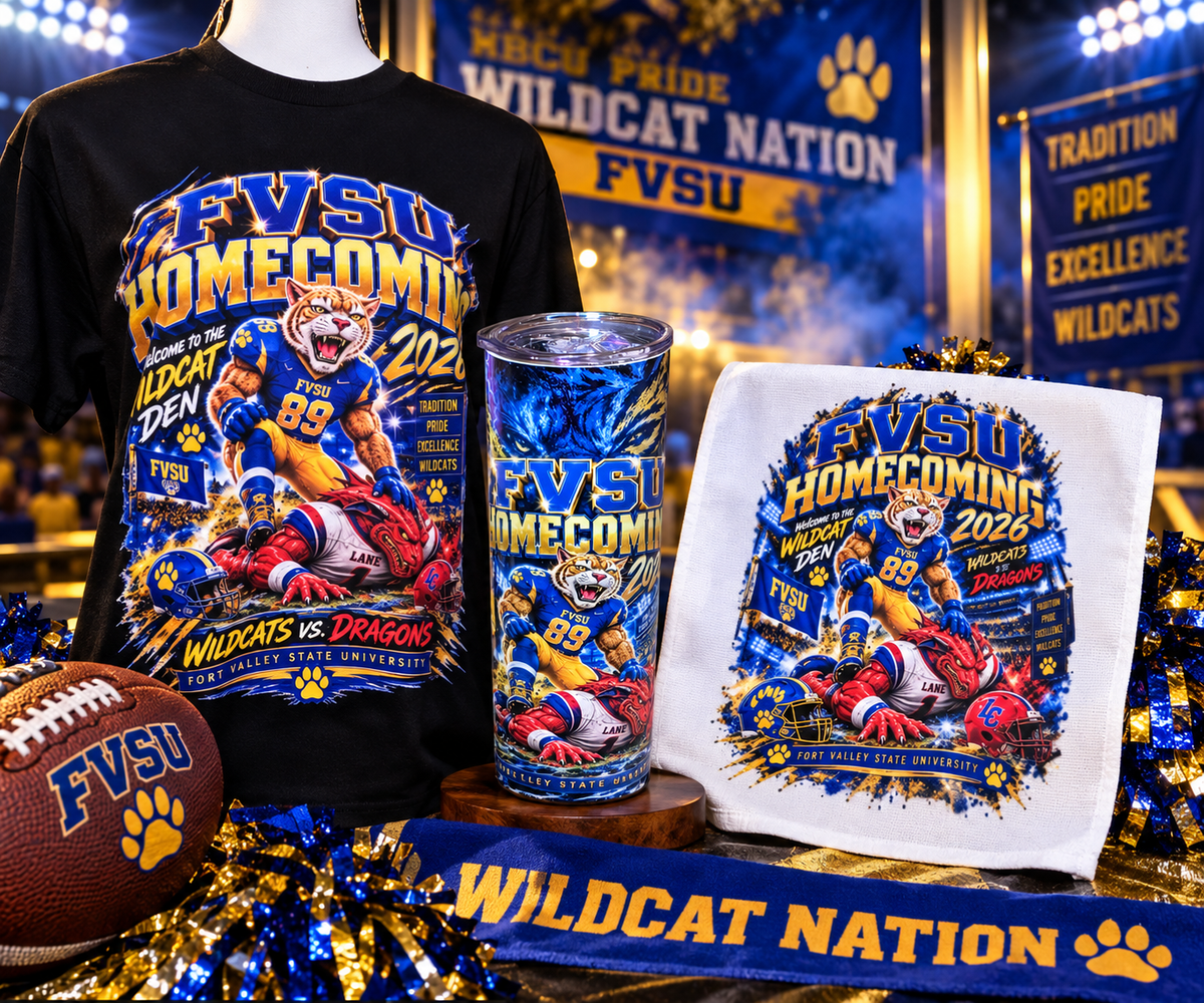 FVSU Homecoming 2026 Game Day Bundle — Tee, Tumbler & Rally Towel