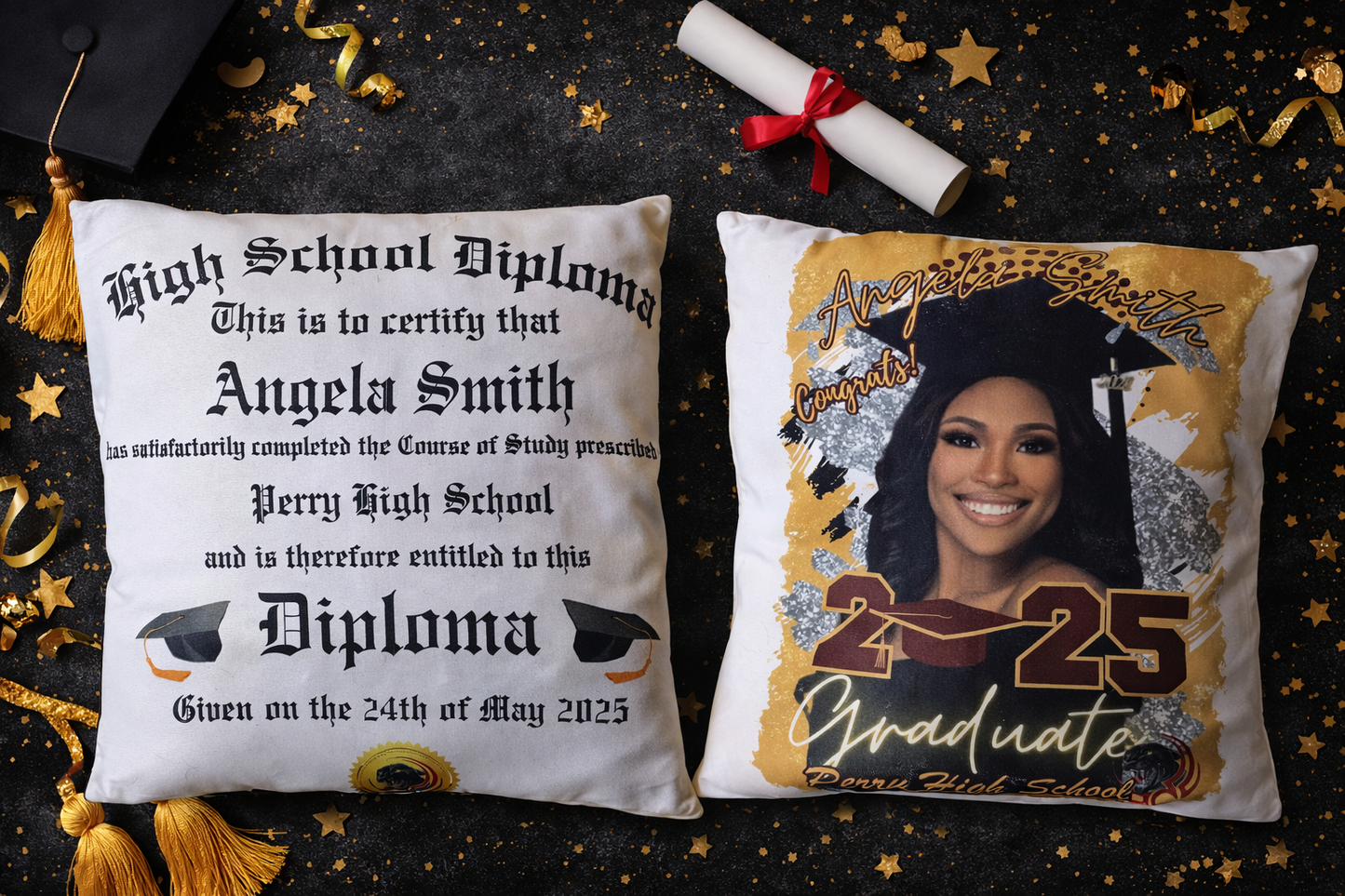 Custom Graduation Pillow 2026 | Personalized Senior Memory Pillow with Photo