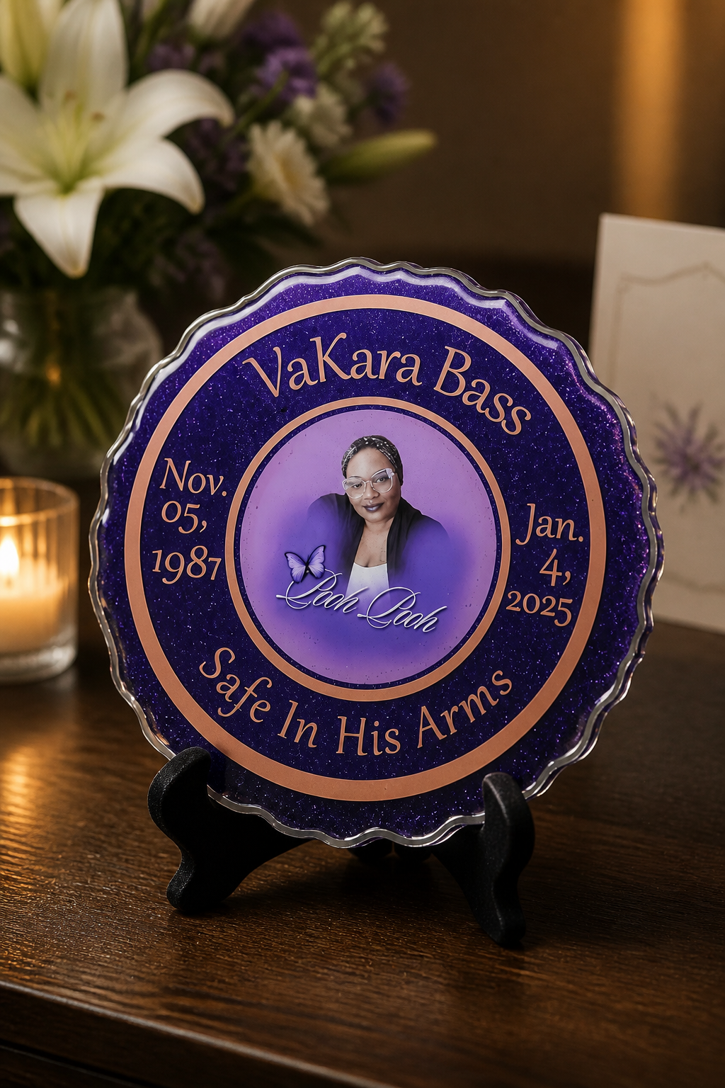 Custom Resin Memorial Plaque – Personalized Keepsake