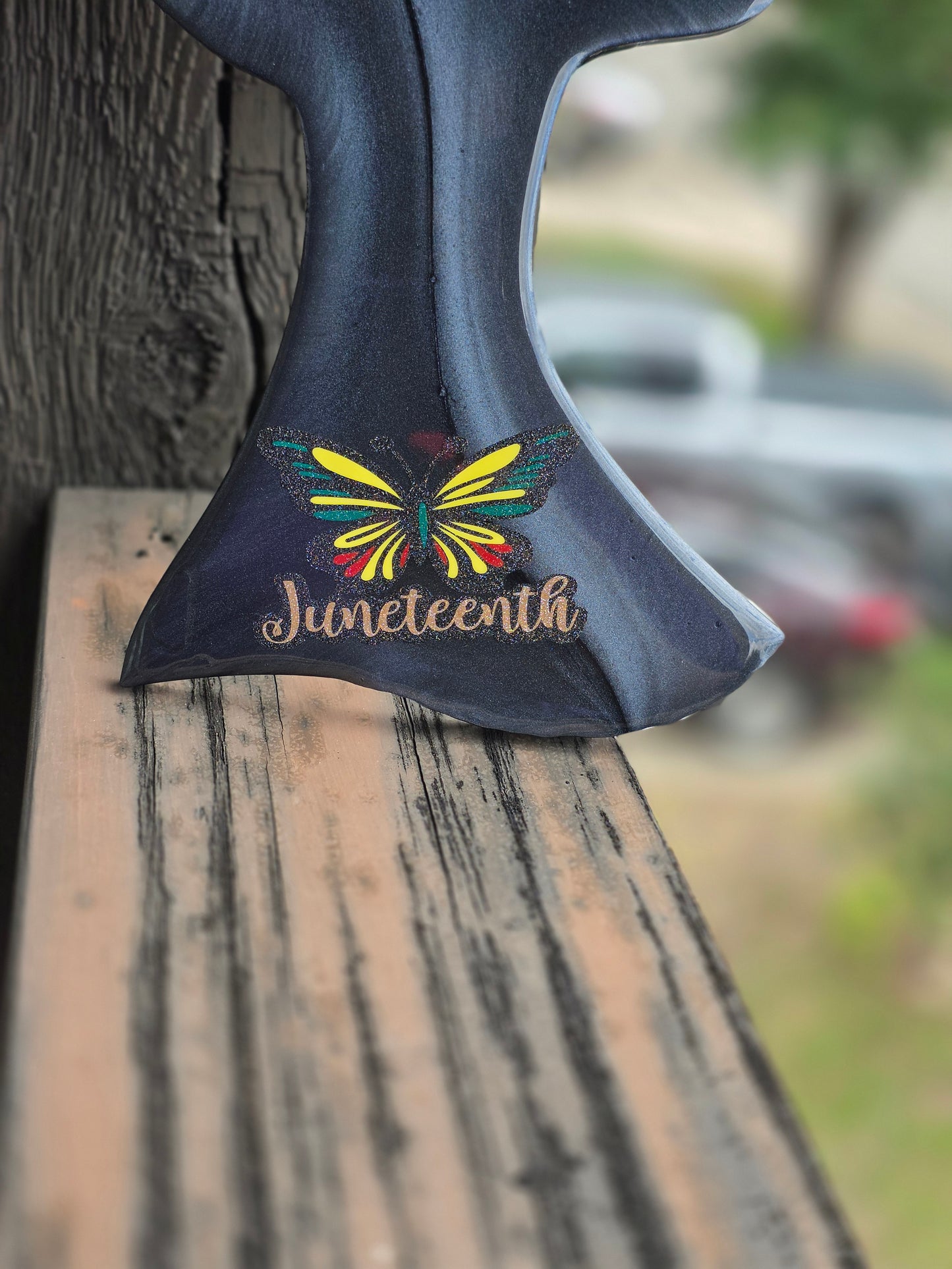 Juneteenth Rising™ Resin Clock - Handcrafted Inspirational Resin Wall Clock
