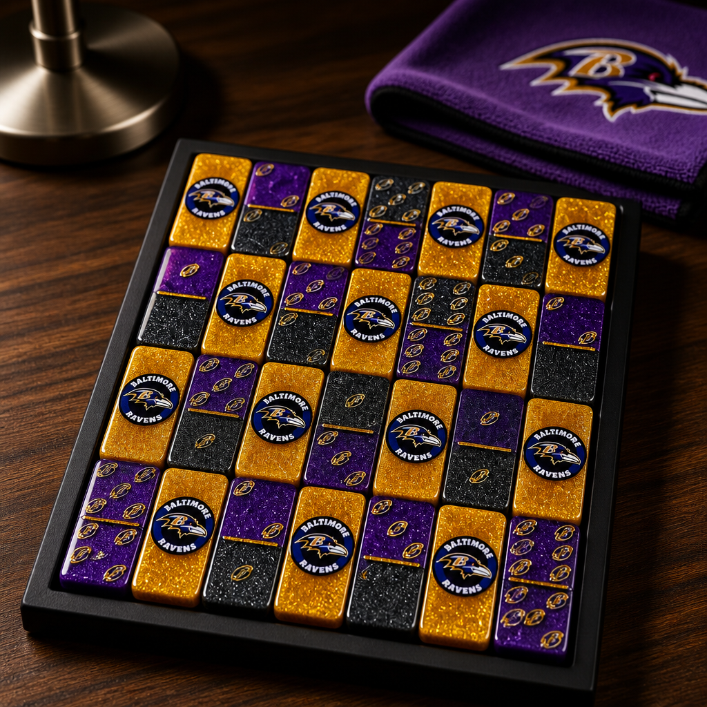 Custom Game Night TV Tray Bundle with Dominoes, Tumbler, Coasters & Shot Glass Set