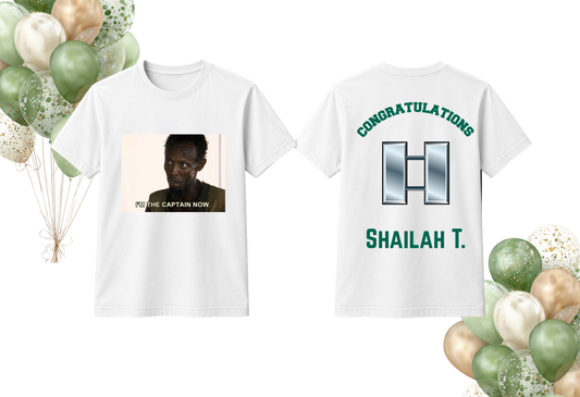 Custom Military Promotion T-Shirt – Personalized Rank Advancement Shirt with Name | Promotion Celebration Tee | Army Promotion Gift