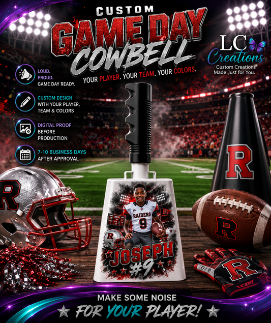 Custom Game Day Cowbell