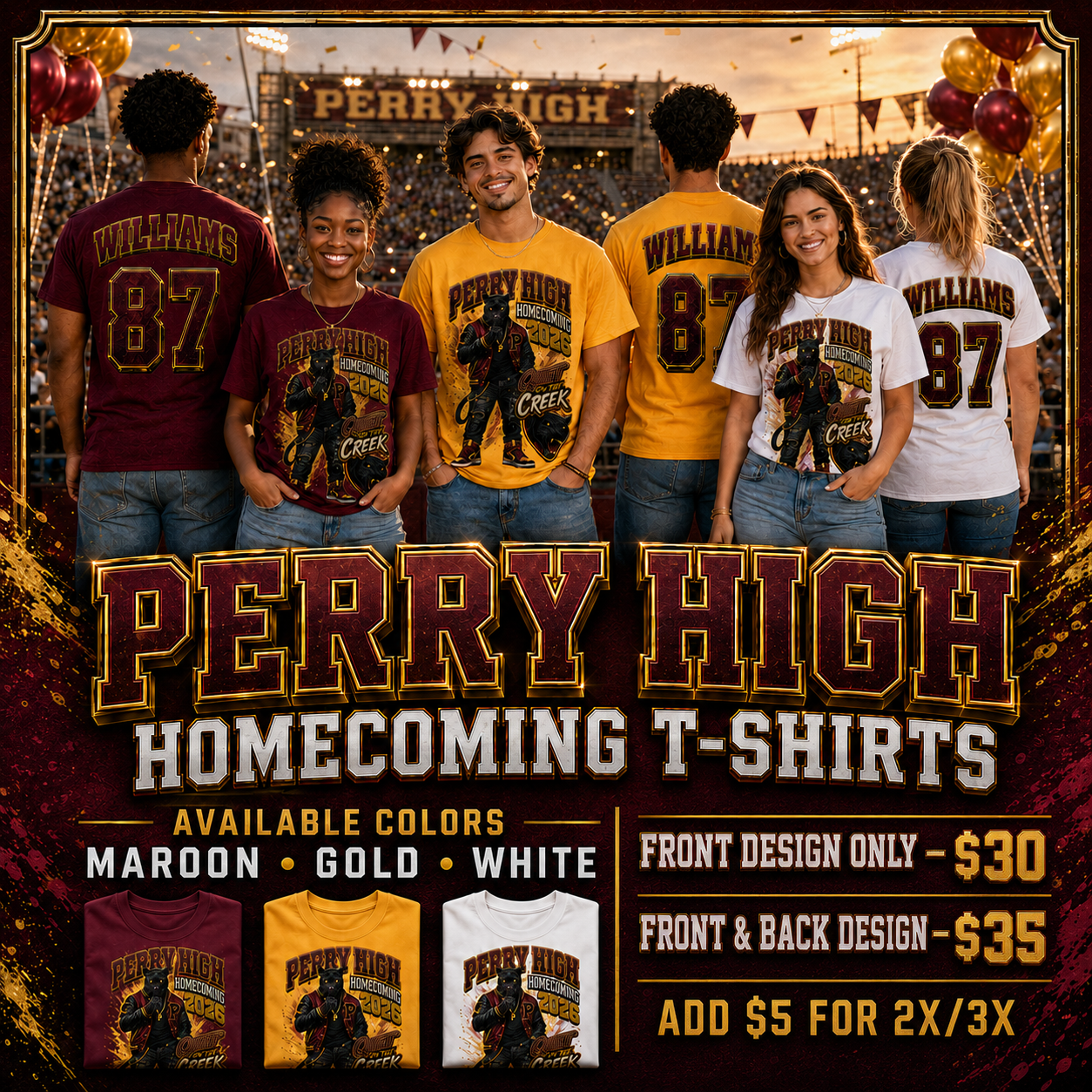 Perry High Homecoming 2026 T-Shirt