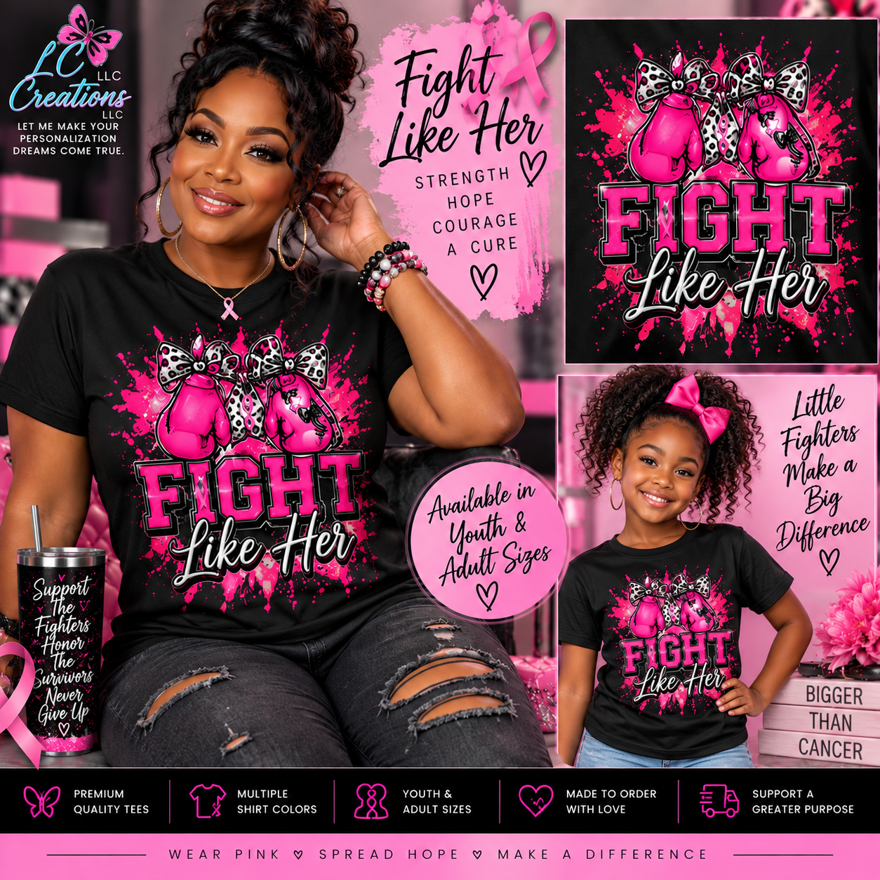 Breast Cancer Awareness T-Shirt | Youth & Adult | Choose Your Design
