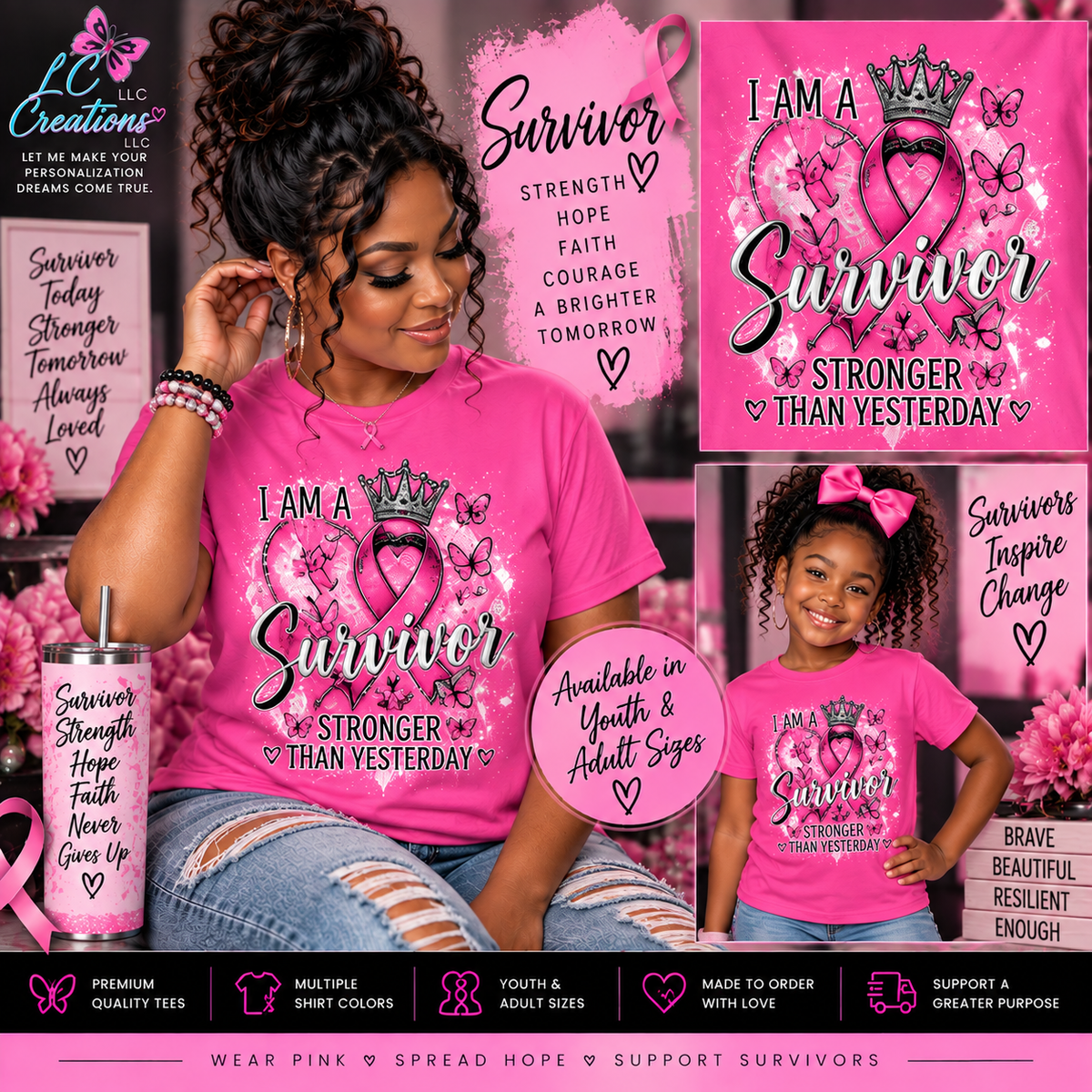 Breast Cancer Awareness T-Shirt | Youth & Adult | Choose Your Design