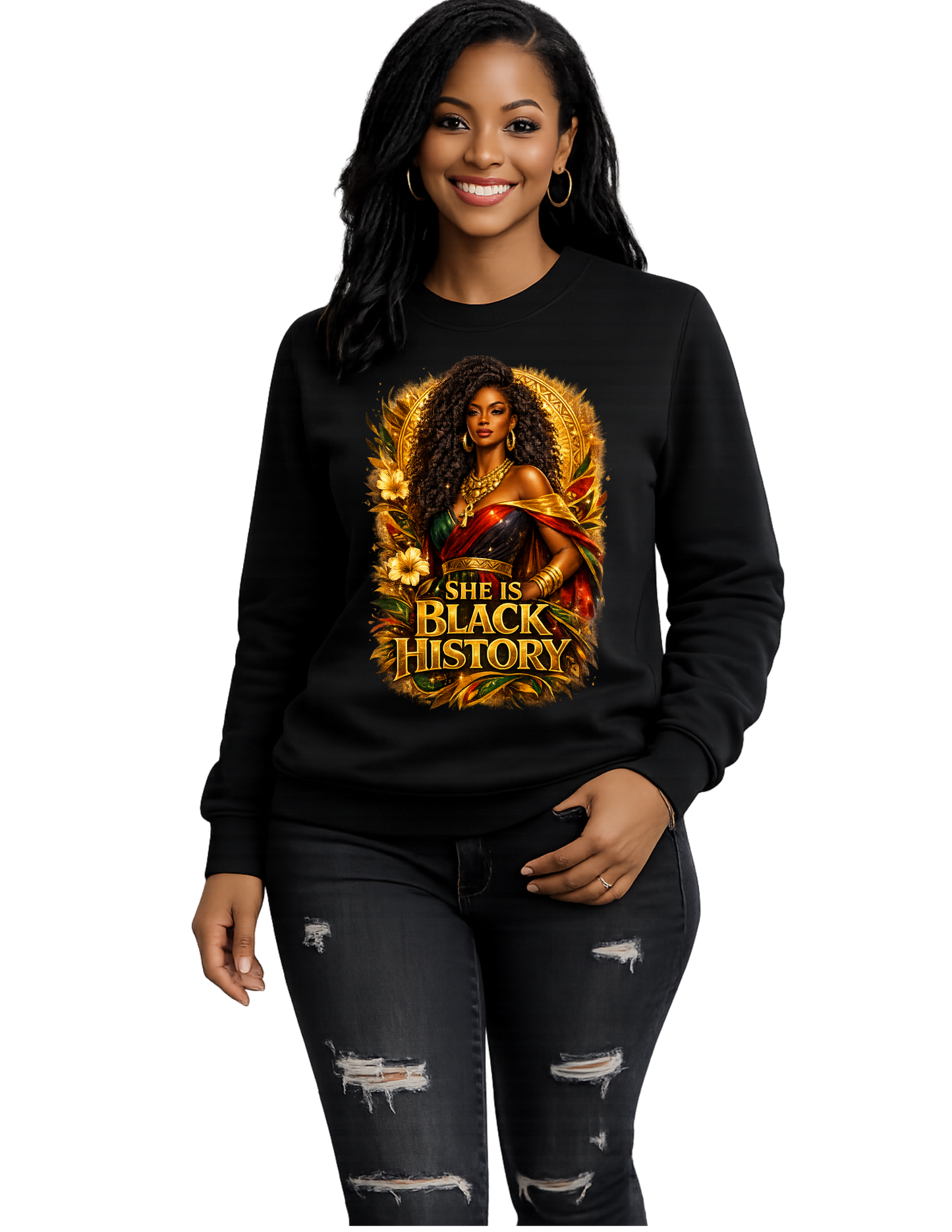 She Is Black History Women’s Black History Graphic Shirt | Empowerment & Cultural Pride