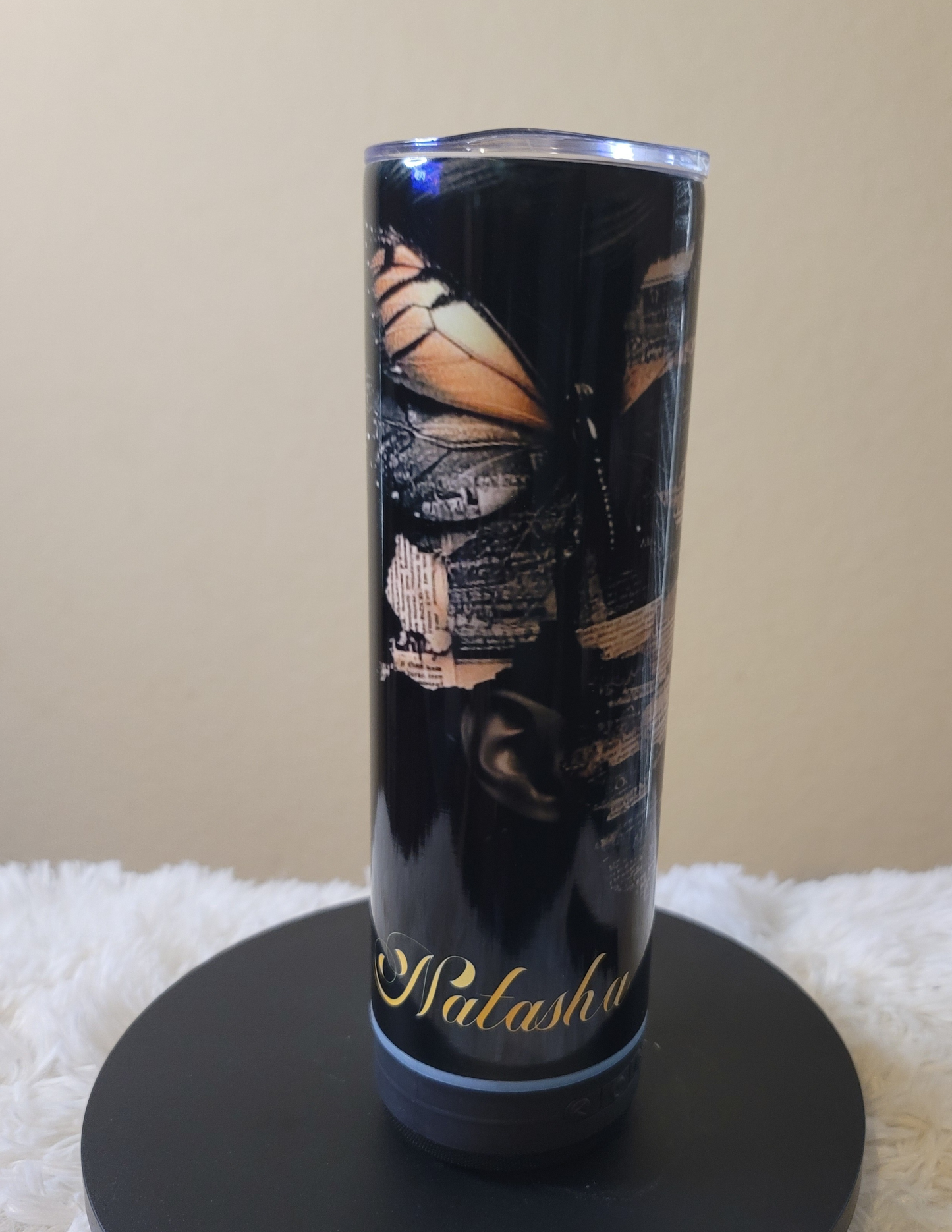 Black History Bluetooth Speaker Tumbler | Black Woman Empowerment Travel Mug with Wireless Speaker