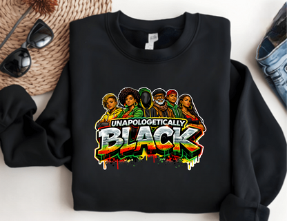 Unapologetically Black Graphic T-Shirt | Black Pride & Cultural Empowerment Shirt