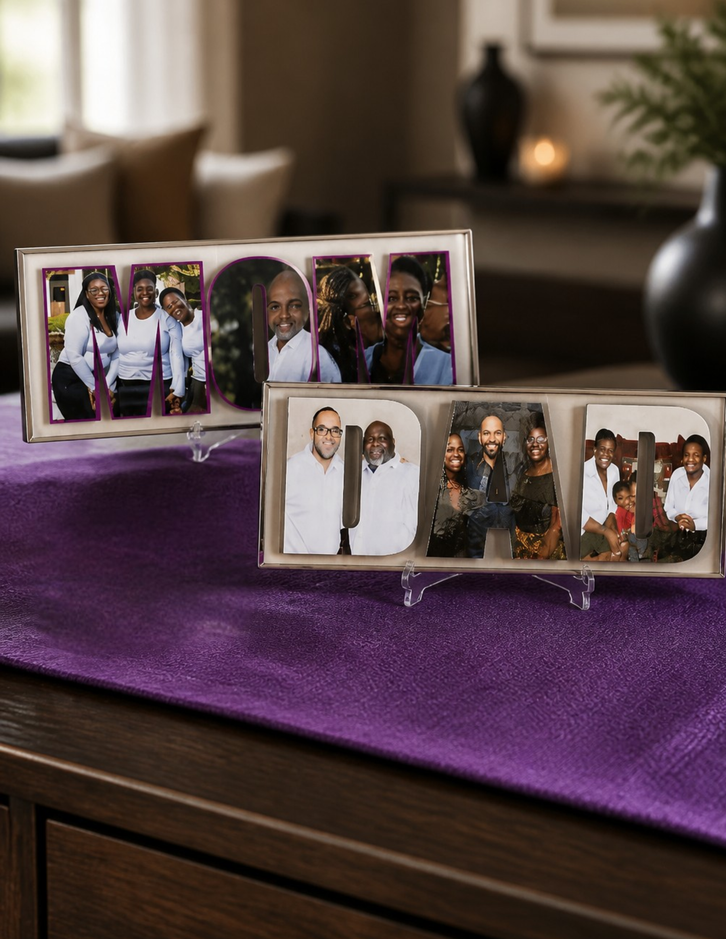 Personalized Acrylic Photo Tiles - Custom Family Keepsake Decor - PICTURES ONLY
